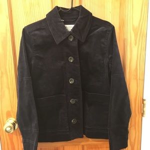 Navy Corduroy Chore Jacket Free Assembly XS NWT